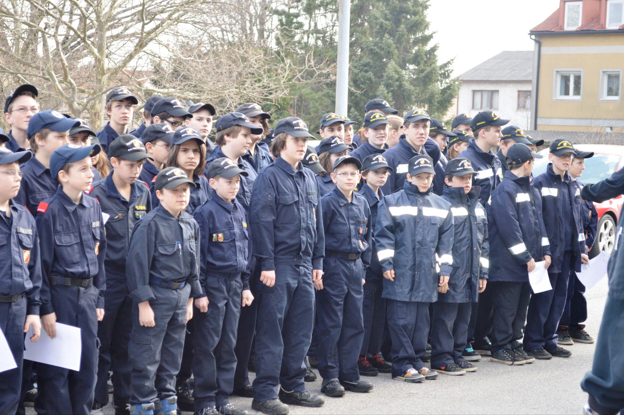 Antreten vor Bewerbsbeginn